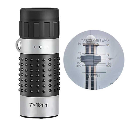 7 x 18 Golf Monocular Rangefinder Distance Meter Finder Binocular Pocket Scope