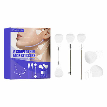 60PCS/Set Instant Face Neck Eye Lift Face lift V Tapes Shape Tape Anti Wrinkle