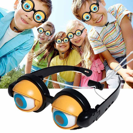 Toy Pranks Adult Kids Funny Glasses Crazy Eyes Props Party Eyewear Crazy Blink