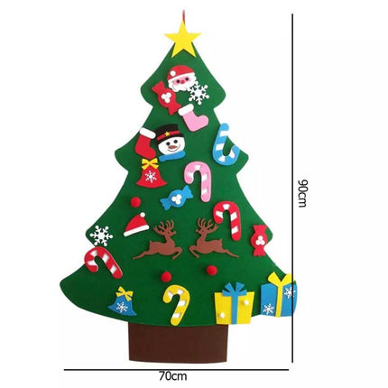 Artificial Felt Christmas Tree DIY 3D Wall Hanging Ornaments Pendant Home Decor