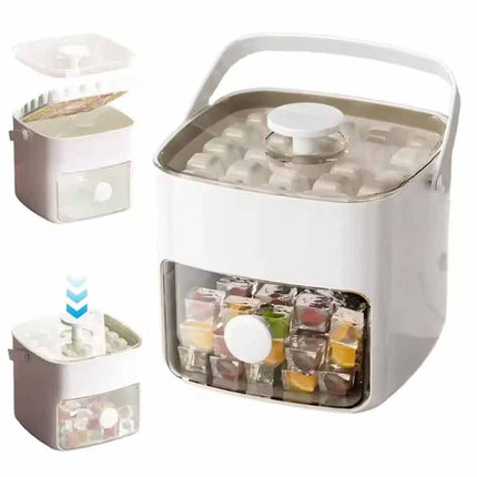 Easy-Press Portable 48 Ice Maker Countertop Fast Ice Cube Machine for Home Use