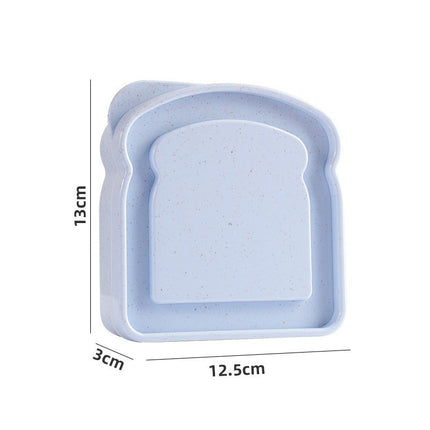 2pcs Reusable Sandwich & Bread Storage Boxes - BPA-Free Lunch Containers for Kitchen Food Storage