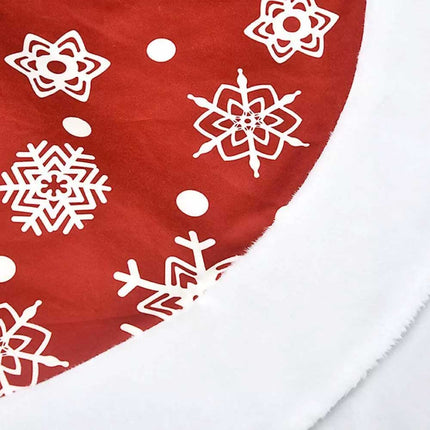 101CM Christmas Tree Skirt Base Faux Fur Xmas Floor Mat Party Ornaments Decor