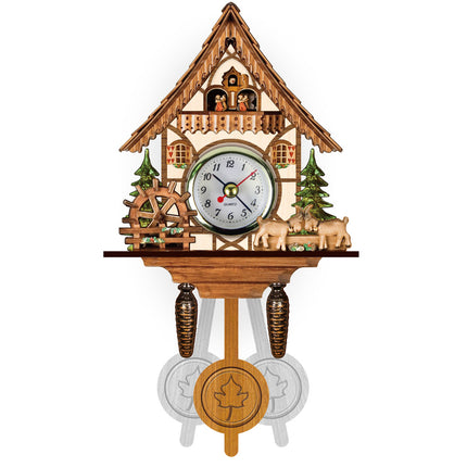 Cuckoo Forest Clocks Wall Clock Vintage Rustic Wooden Clocks Home Decor