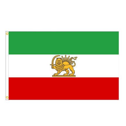 Historic Iran Lion and Sun Flag 90x150cm Persia Traditional Iranian Flag