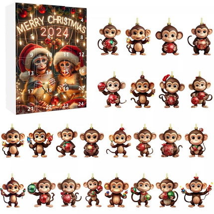2D Christmas Ornaments 2024 Christmas Holiday Advent Calendar Christmas Tree