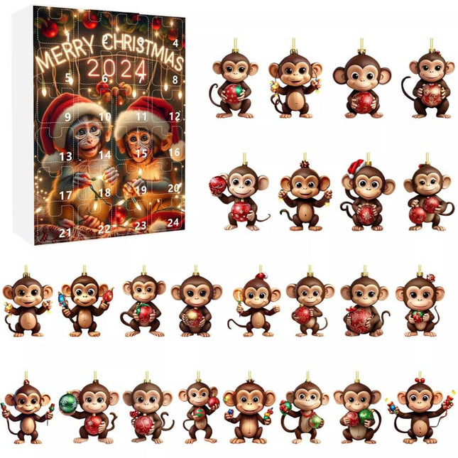 2D Christmas Ornaments 2024 Christmas Holiday Advent Calendar Christmas Tree