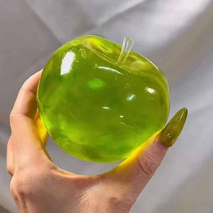 Green Apple Squishy Toy Soft Stress Relief Ball Fidget Sensory Gift for Kids & Adults