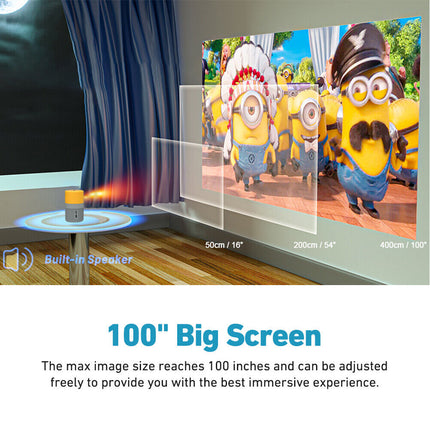 Portable HD 1080P Mini Pocket LCD Movie Projector Home Cinema HDMI USB Gift