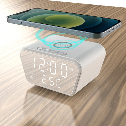Clock display wireless charging 15W date temperature alarm clock integrated wireless