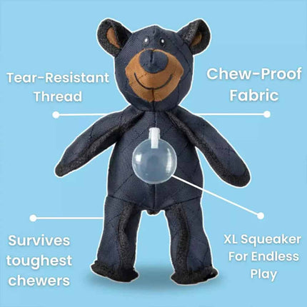 2025 Powerful Bear Pet Toy with Anti Bite Nylon Cloth and Dog Voice Toy