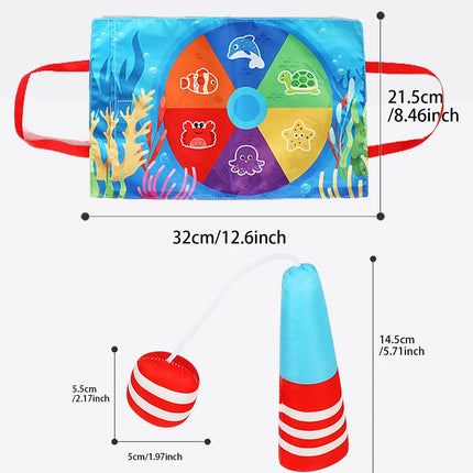 Fabric Fishing Game Toy, Montessori Toddler Play Set for 1–3 Years Old, Christmas Gift