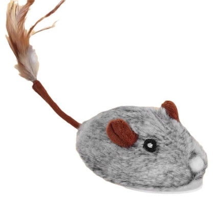 Smart Robotic Mouse Cat Toys Interactive Teaser Automatic Moving Rechargeable