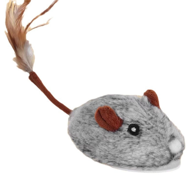 Smart Robotic Mouse Cat Toys Interactive Teaser Automatic Moving Rechargeable