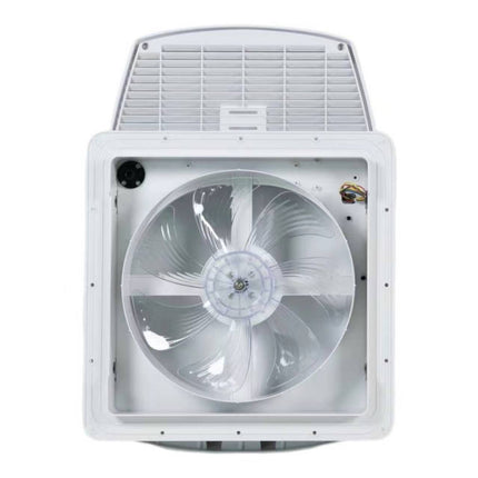 355×355mm RV Roof Hatch Skylight with Built-in Fan, White Lid & Remote Control