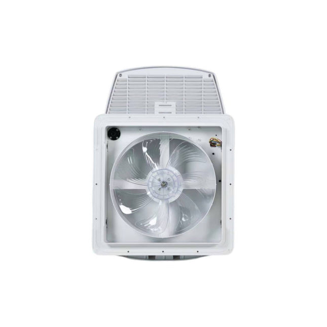 355×355mm RV Roof Hatch Skylight with Built-in Fan, White Lid & Remote Control