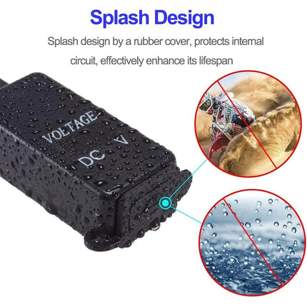 12V Motorcycle SAE to USB Dual Port Charger Voltmeter Cable Adapter Waterproof