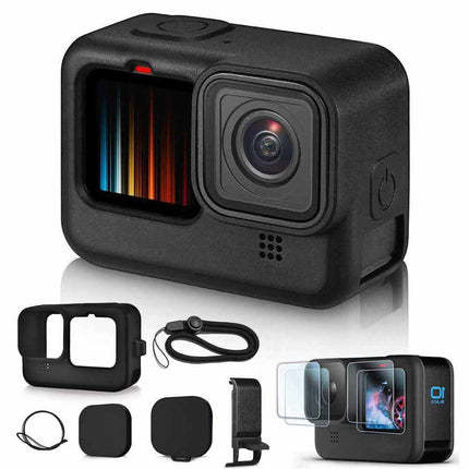 Accessories Kit for GoPro Hero 11 10 9 Black Silicone Sleeve Protective Case