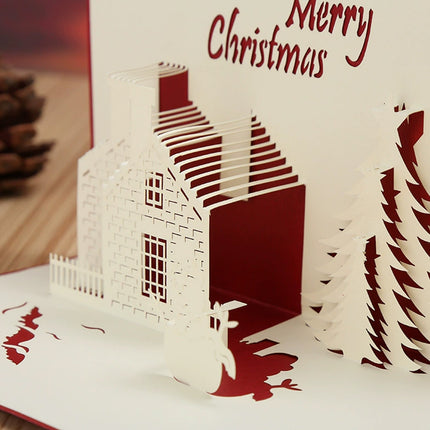Heartwarming 3D Pop-Up Christmas Card