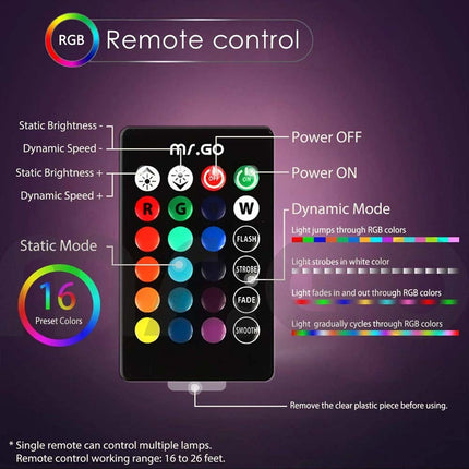 16 Color RGB LED Globe Orb Light 15CM - Remote Control Kids Night Light & Mood Lamp