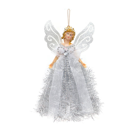 22×13cm Christmas Angel Fairy Tree Topper - Festive Xmas Ornament Decoration