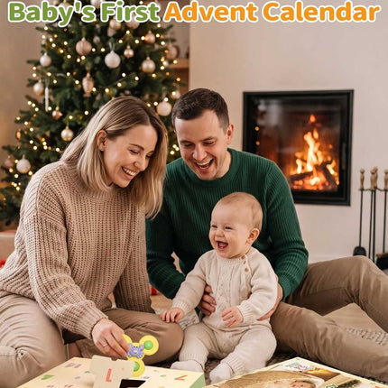 Baby Advent Calendar 2026, 24 Days BPA Free Infant Teething Toys Christmas Countdown Gift