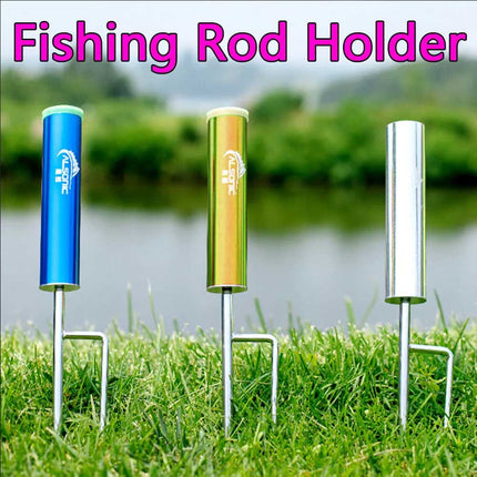 Metal Fishing Rod Holder Utility Pole Ground Stand Support for Lake Beach River