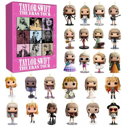 Christmas 24 Days Countdown Advent Calendar Taylor Swift Flat Acrylic Pendant