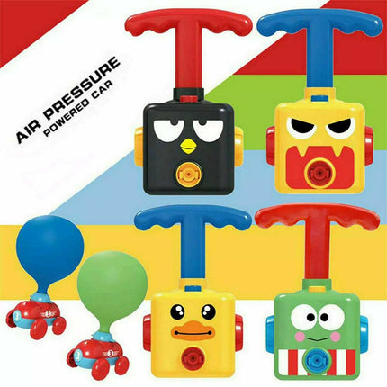 Inertia Balloon Powered Car Balloon Launcher Toy Kid Creative Science Experiment