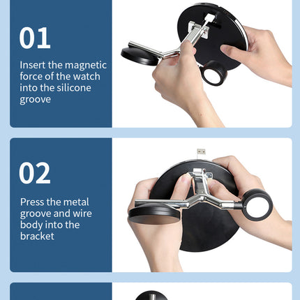 3‑in‑1 Wireless Charging Dock Station, Multi‑Device Wireless Charger for Smart Watch & Mobile Phone