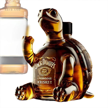 2025 Turtle Whiskey Decanter Unique Animal-Shaped Glass Bottle for Whiskey Ideal Gift