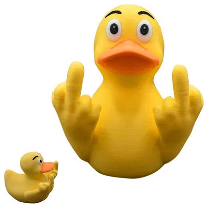 Sassy Middle Finger Rubber Duck: Distinctive Prank Figurine – A Witty Gag Gift That’ll Make Anyone Chuckle