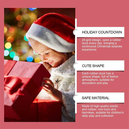 Rubber Duck 2025 Christmas Advent Calendar - 24 Days Countdown Calendar, Ideal Xmas Gift for All Ages