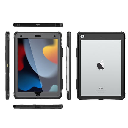 Rugged Heavy-Duty Protective Case for iPad 7/8/9 10.2 Inch, Waterproof & Shockproof Drop-Proof Cover
