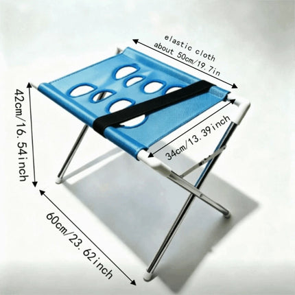 Blue Foldable Non‑Slip Pet Bathing Stand, Pet Grooming Hammock for Dog & Cat Home Grooming