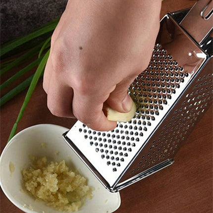 4 Sided Box Cheese Grater Stainless Steel 8 Inch Kitchen Vegetable Slicer Cutter