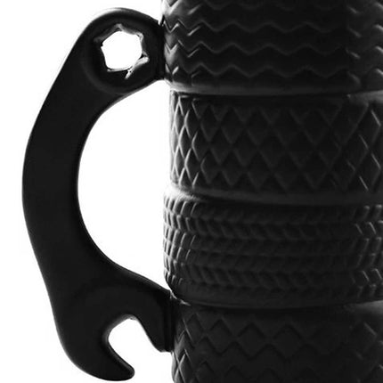 500ml Tire Shaped Coffee Mug Car Lovers Novelty Drink Cup