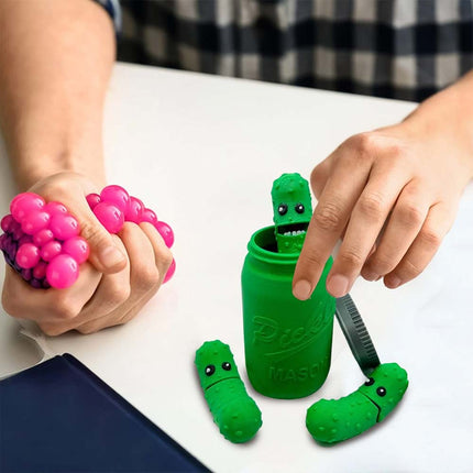 Novelty 3D Printed Pickles in Mason Jar Fun Tickle Pickle Gifts for Everyone