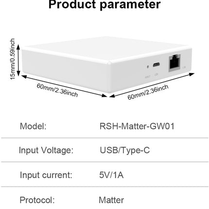 Smart Home Matter Gateway, Wired Multi-Mode IoT Hub