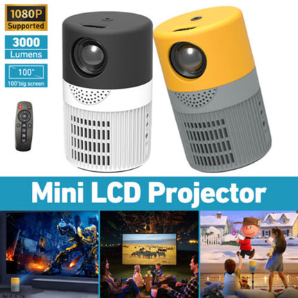 Portable HD 1080P Mini Pocket LCD Movie Projector Home Cinema HDMI USB Gift