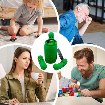 Novelty 3D Printed Pickles in Mason Jar Fun Tickle Pickle Gifts for Everyone
