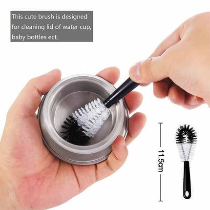 8Pcs Long Handle Bottle Cup Cleaning Brush Brew Scrubbing Kitchen Cleaner Washer