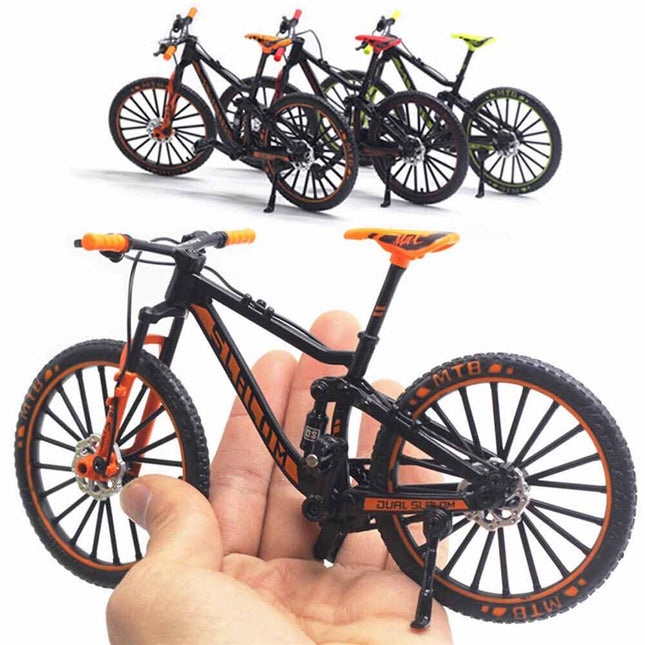 1:10 Mini Mountain Bike Model Diecast Metal Finger Bicycle Racing Toy Collection