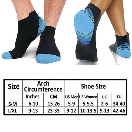 6 Pairs Foot Sleeve Plantar Fasciitis Compression Socks Achy Swelling Heel Ankle