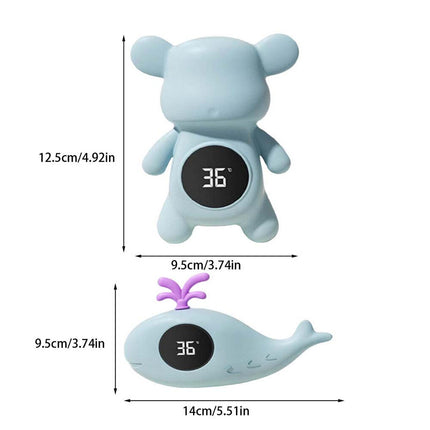 Infant Bath Tub Water Temperature Tester Cute Animal Shape LCD Thermometer Toy