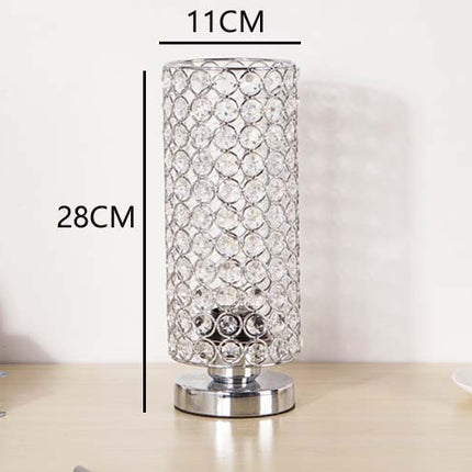 Crystal Bedroom Nightstand Light Bedside Table Lamp Home Decor Desktop Lamp