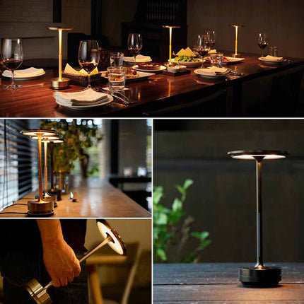 3-way LED Table Desk Lamp Night Light Rechargeable Cordless Bar Hotel Decor