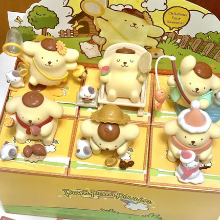 1x Sanrio Pompompurin Childhood Four Seasons Blind box,Figure, great gift, rare