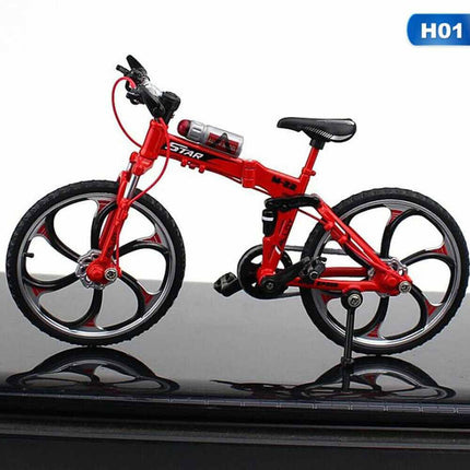 1:10 Mini Mountain Bike Model Diecast Metal Finger Bicycle Racing Toy Collection