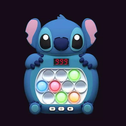 Stitch Pop Push Game Controller Sensory Fidget Electronic Sound Light Kids Toys